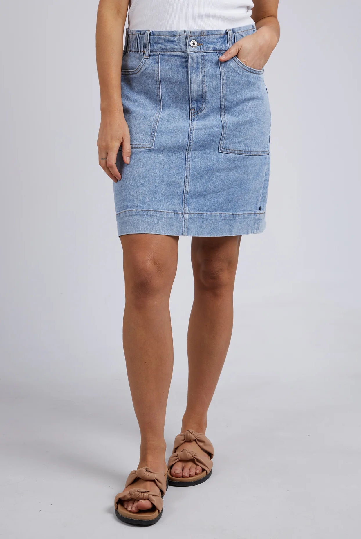 Atlas Denim Skirt by Elm is currently available from Rawpsice Boutique, South West Rocks.