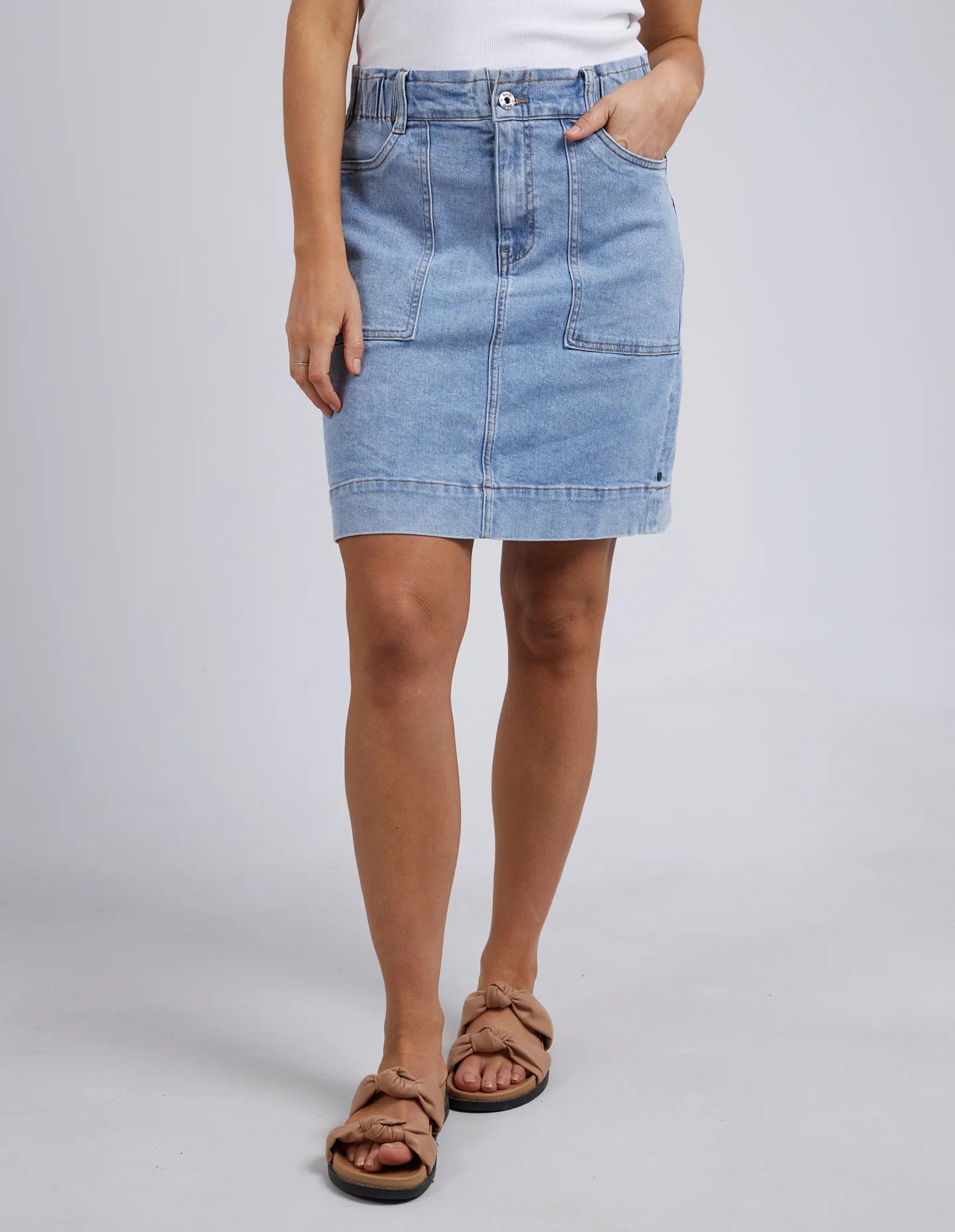 Atlas Denim Skirt by Elm is currently available from Rawpsice Boutique, South West Rocks.