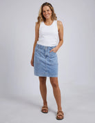 Atlas Denim Skirt by Elm is currently available from Rawpsice Boutique, South West Rocks.