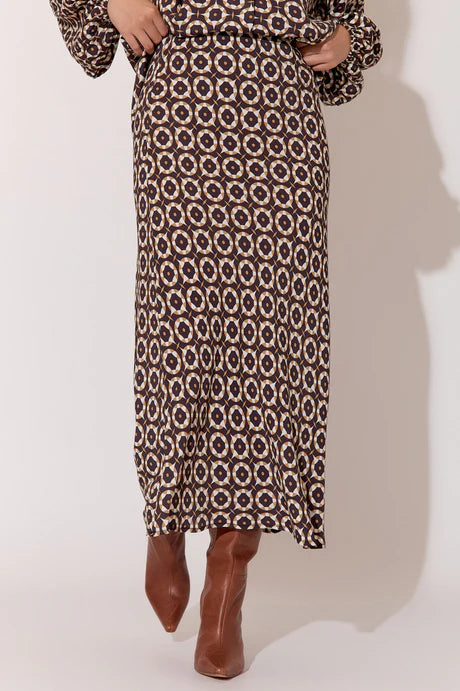 Bonnie Geometric Skirt by Adorne is currently available at Rawspice Boutique, South West Rocks.