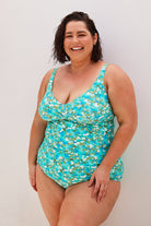 The Calypso Tankini Set by Capriosca is currently available at Rawspice Boutique.