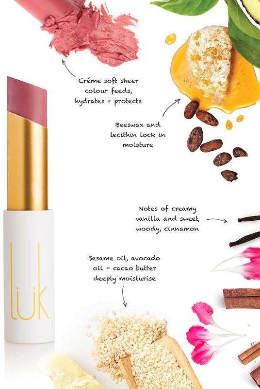 Lip Nourish - Nude Pink by Luk Beautifood available at Rawspice Boutique.