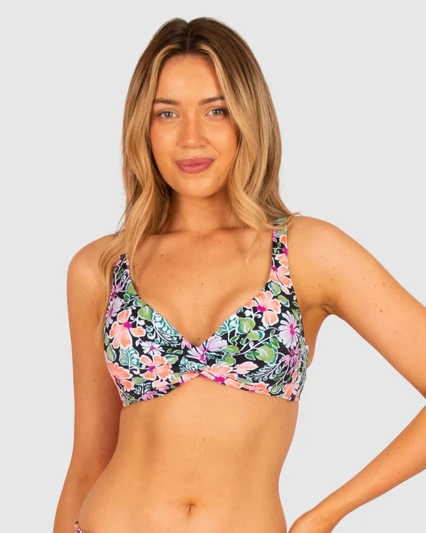 La Fiesta D-DD Twist Bikini Top by Baku is currently available at Rawspice Boutique, South West Rocks.