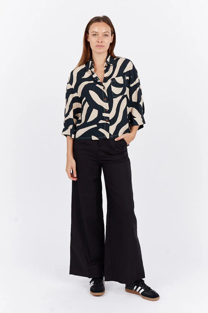 Portofino Cropped Shirt by Carbon is currently available at Rawspice Boutique, South West Rocks.