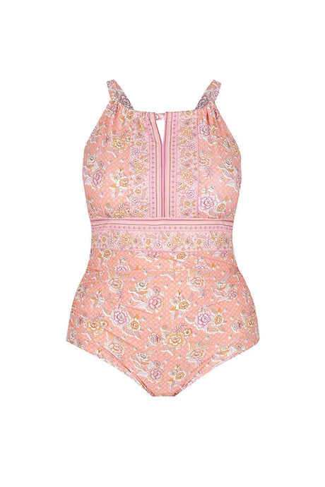 Seychelles High Neck One Piece by Capriosca Swimwear is currently available at Rawspice Boutique, South West Rocks.