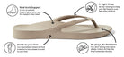 Arch Support Thong - Crystal Taupe by Archies is currently available at Rawspice Boutique, South West Rocks