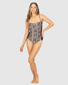 Tidal Wave Moulded Cup Bandeau One Piece Swimsuit by Baku is currently available from Rawspice Boutique, South West Rocks.
