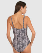 Tidal Wave D/E Ring Front One Piece Swimsuit by Baku is currently available from Rawspice Boutique, South West Rocks.