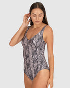 Tidal Wave D/E Ring Front One Piece Swimsuit by Baku is currently available from Rawspice Boutique, South West Rocks.