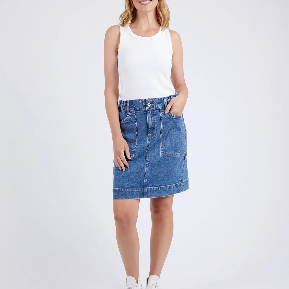 Atlas Denim Skirt