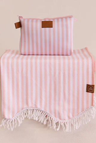 Blush Sky Gazer Ultimate Beach Towel from the Classic Collection with sand-free fabric