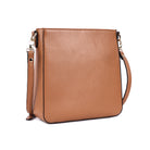 Rugged Hide Darwin Bag, a structured leather crossbody bag with gold fittings, textured Floater leather, versatile adjustable straps, and multiple internal and external pockets. Features a stripe lining for added style.
