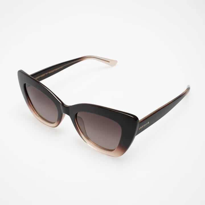 The Ombre Brown EDEN  Sunglasses by LOCELLO are currently available at Rawspice Boutique.