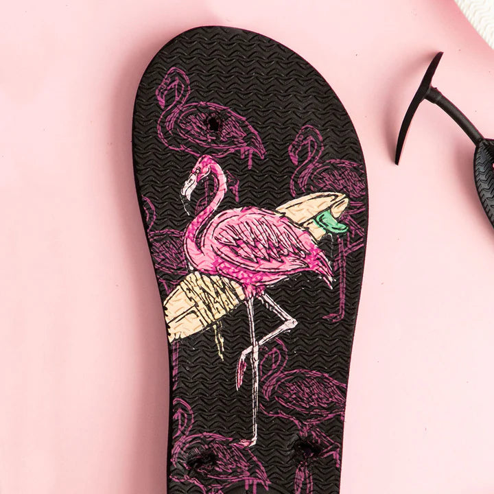 The Kids Flamingo Thongs + Additional Coloured Straps by Boomerangz are currently available at Rawspice Boutique.
