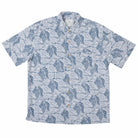 Men’s Short Sleeve Bamboo Shirt – Geoleaf, made from organically grown bamboo with a loose fit, chest pocket, and coconut-shell look buttons.
