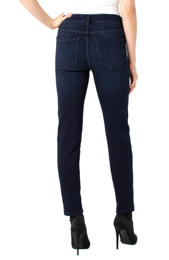 Gia Glider Slim - Halifax, a modern eco-friendly slim-leg jean with a mid-rise fit and pull-on ease, designed for all-day comfort and style.