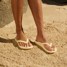 Lemon Archies support thongs with up to 2.2cm orthotic support, designed for comfort and foot alignment, perfect for plantar fasciitis relief.