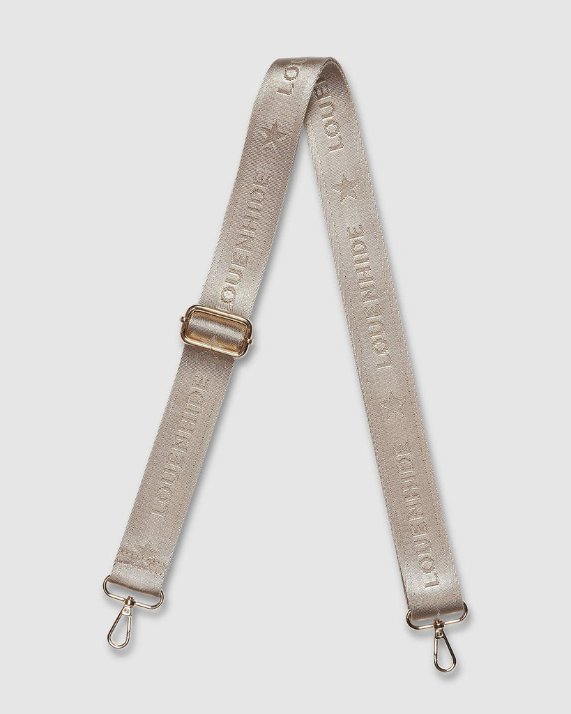 The Logo Guitar Strap by Louenhide is currently available at Rawspice Boutique.