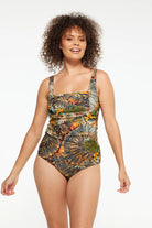 The Zambia Tankini Pleated Top by TOGS is available at Rawspice Boutique.