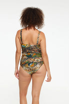 The Zambia Tankini Pleated Top by TOGS is available at Rawspice Boutique.