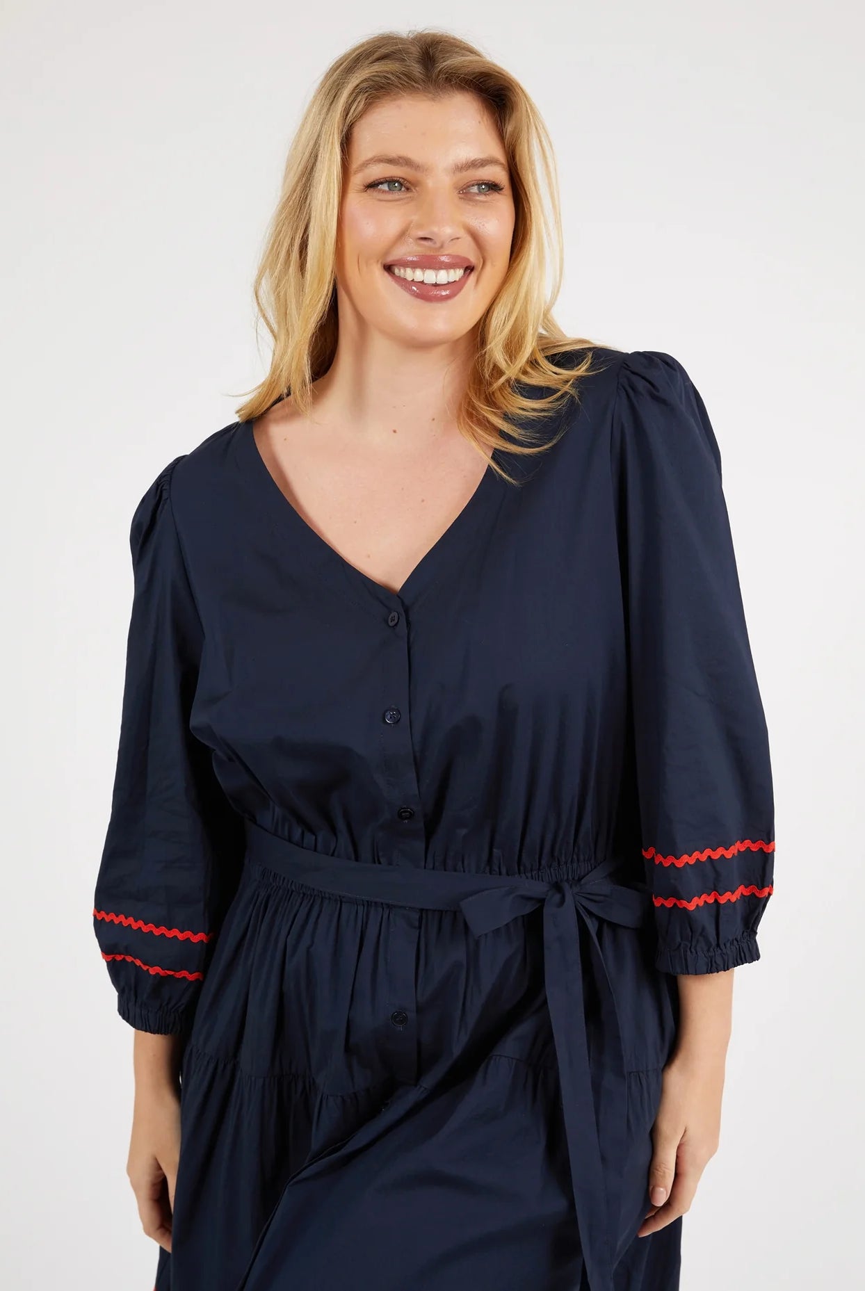 The Dark Sapphire Private Universe Dress by Elm Clothing is available at Rawspice Boutique.
