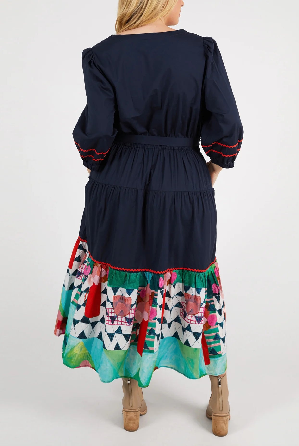 The Dark Sapphire Private Universe Dress by Elm Clothing is available at Rawspice Boutique.