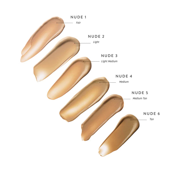 The Nude 4 - Medium Instant Glow Skin Tint by Luk Beautifood is currently available at Rawspice Boutique.