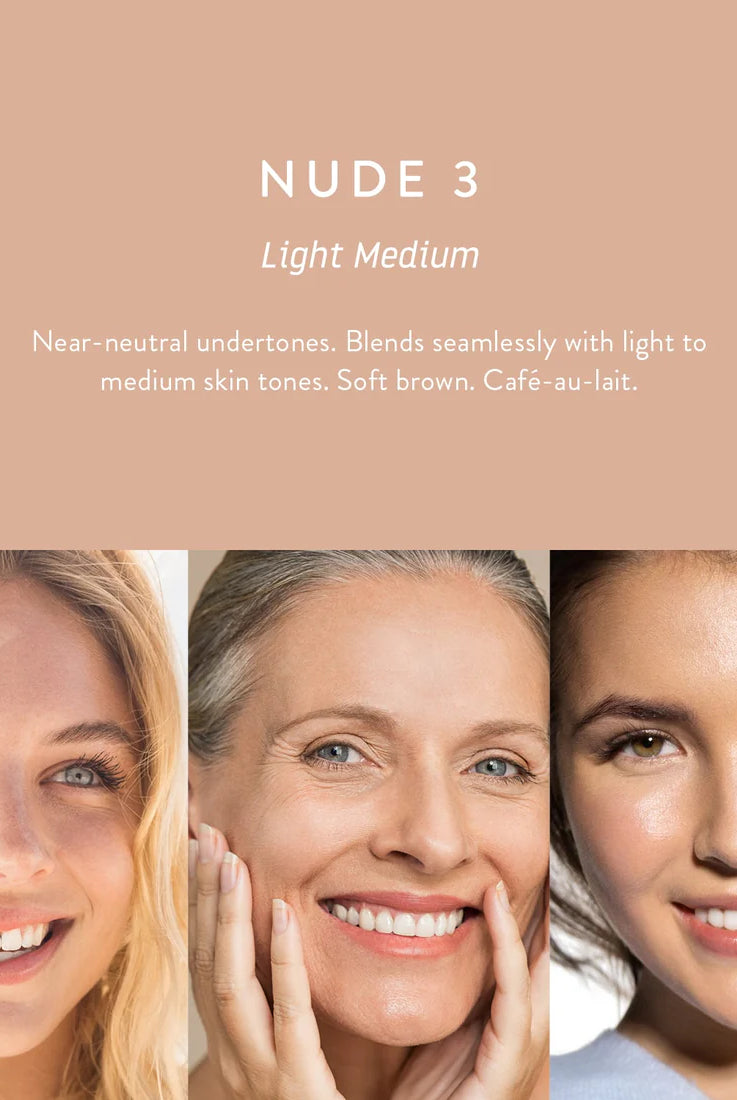 The Nude 3 - Light Medium Instant Glow Skin Tint is currently available at Rawspice Boutique.