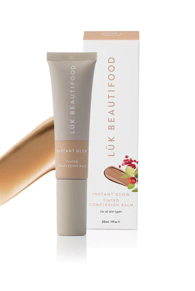 The Nude 5 - Medium Tan Instant Glow Skin Tint by Luk Beautifood is currently available at Rawspice Boutique.