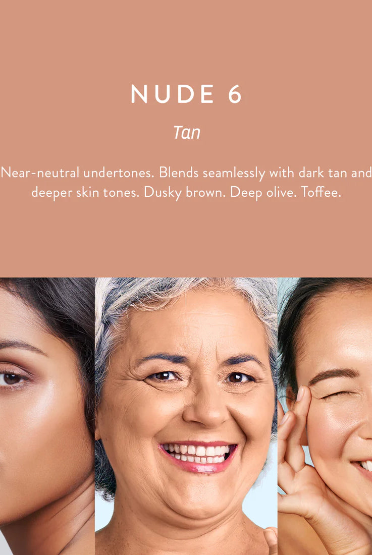 The Nude 6-Tan Instant Glow Skin Tint by Luk Beautifood is currently available at Rawspice Boutique.