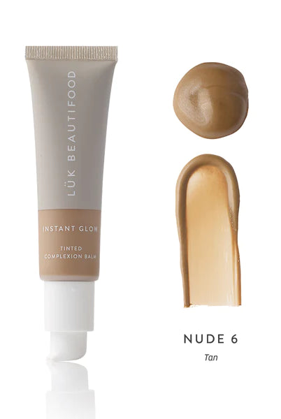 The Nude 6-Tan Instant Glow Skin Tint by Luk Beautifood is currently available at Rawspice Boutique.