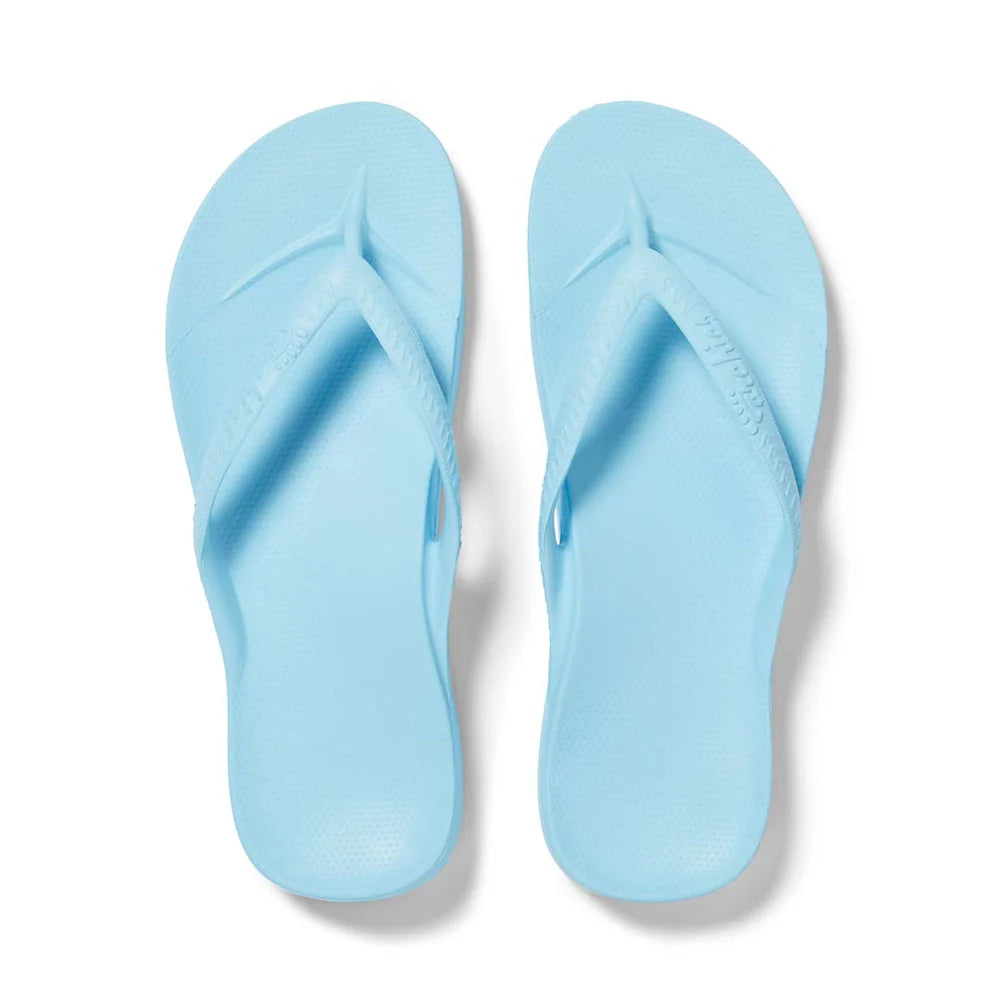The Sky Blue Arch Support Thong by Archies is available at Rawspice Boutique.