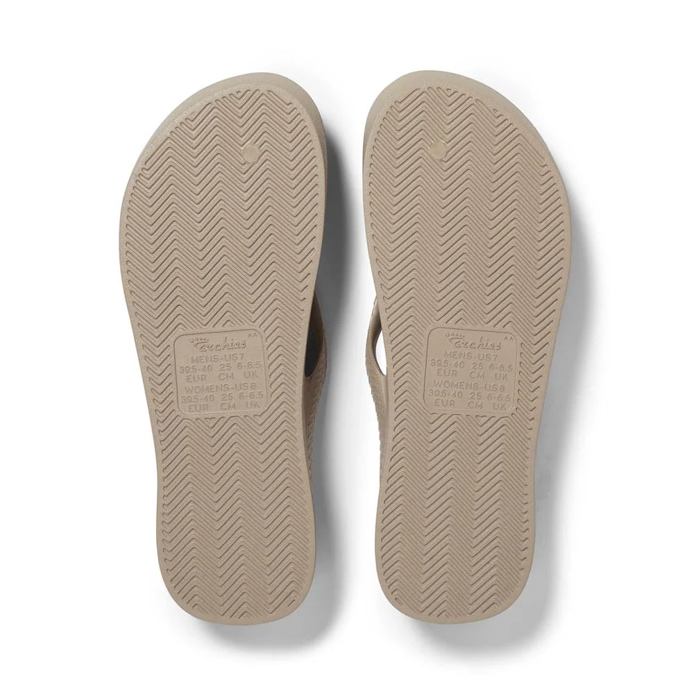 The Taupe Arch Support Thong by Archies is available at Rawspice Boutique.