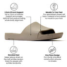 The Taupe Arch Support Slides by Archies are available at Rawspice Boutique.