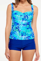 The Havana Tankini Ruched Top by TOGS is available at Rawspice Boutique.