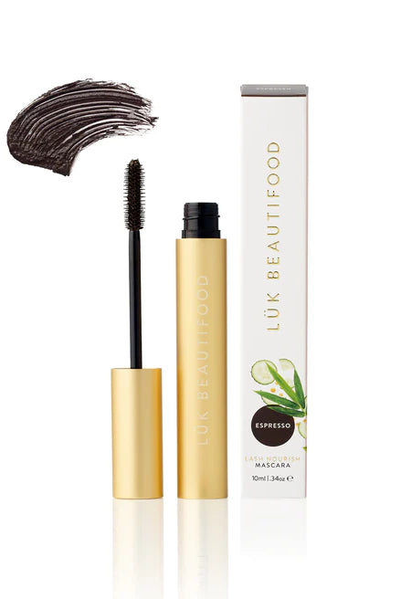 Lash Nourish Mascara - Espresso by Luk Beautifood is available at Rawspice Boutique.