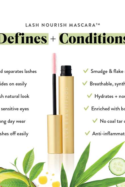Lash Nourish Mascara - Espresso by Luk Beautifood is available at Rawspice Boutique.