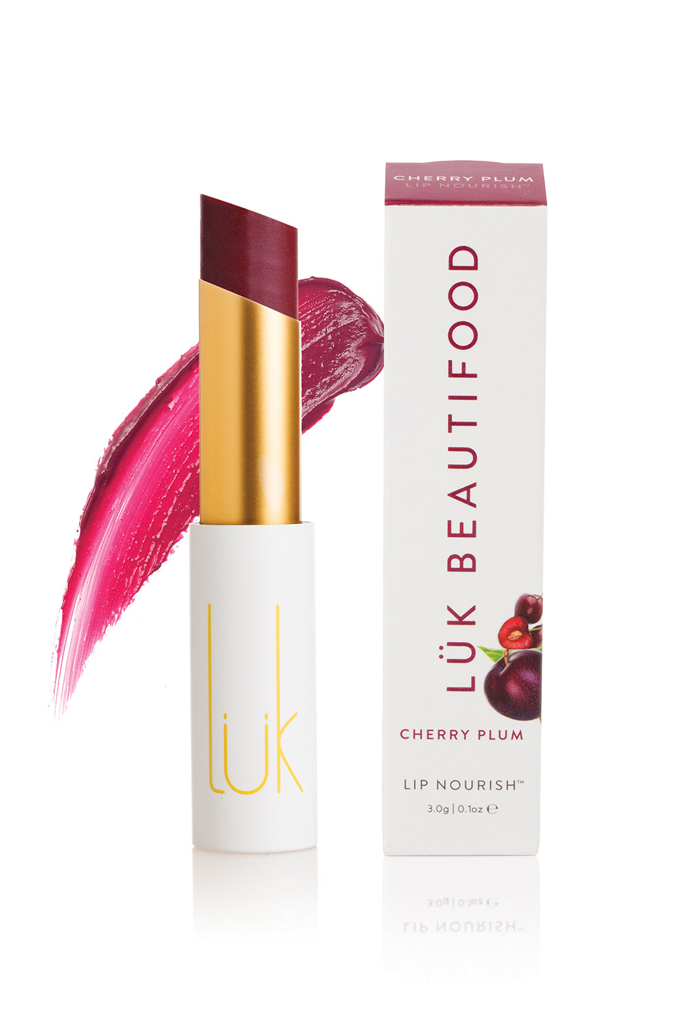 Lip Nourish - Cherry Plum by Luk Beautifood available at Rawspice Boutique.