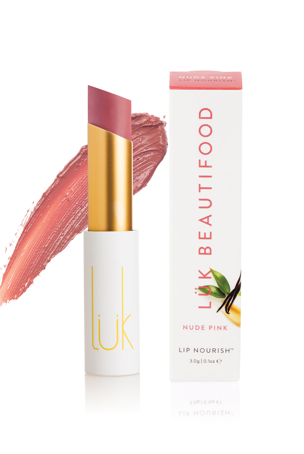 Lip Nourish - Nude Pink by Luk Beautifood available at Rawspice Boutique.