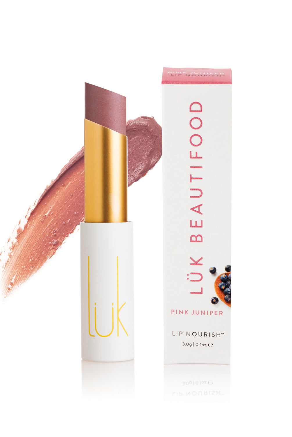 Lip Nourish - Pink Juniper by Luk Beautifood available at Rawspice Boutique.