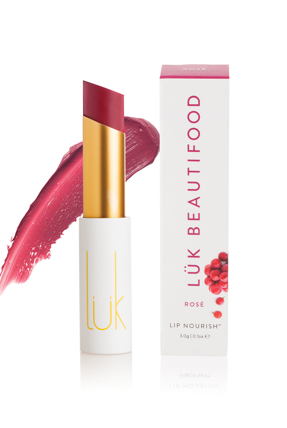 Lip Nourish - Rose by Luk Beautifood available at Rawspice Boutique.