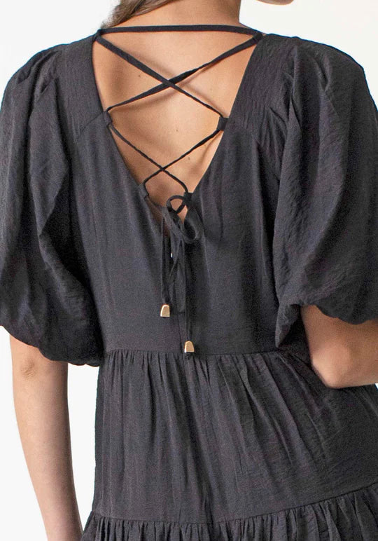 Your Sonnet Tie Back Maxi by Three Of Something is available at Rawspice Boutique.