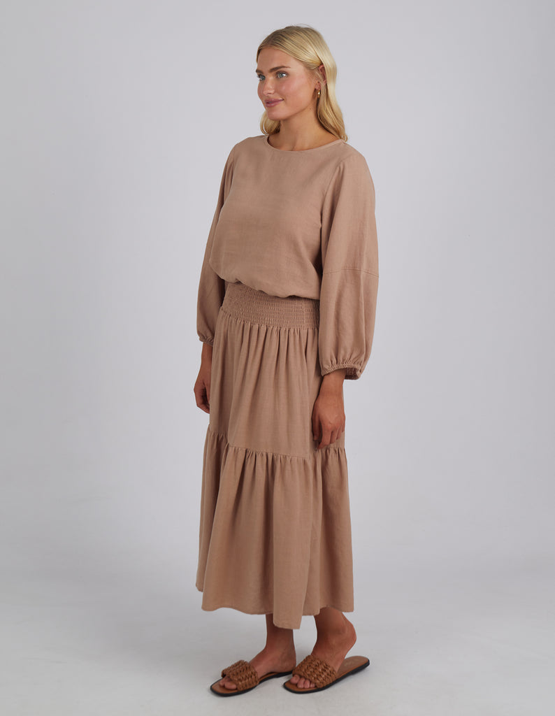 Rosa Top - Mocha by Elm is currently available at Rawspice Boutique South West Rocks