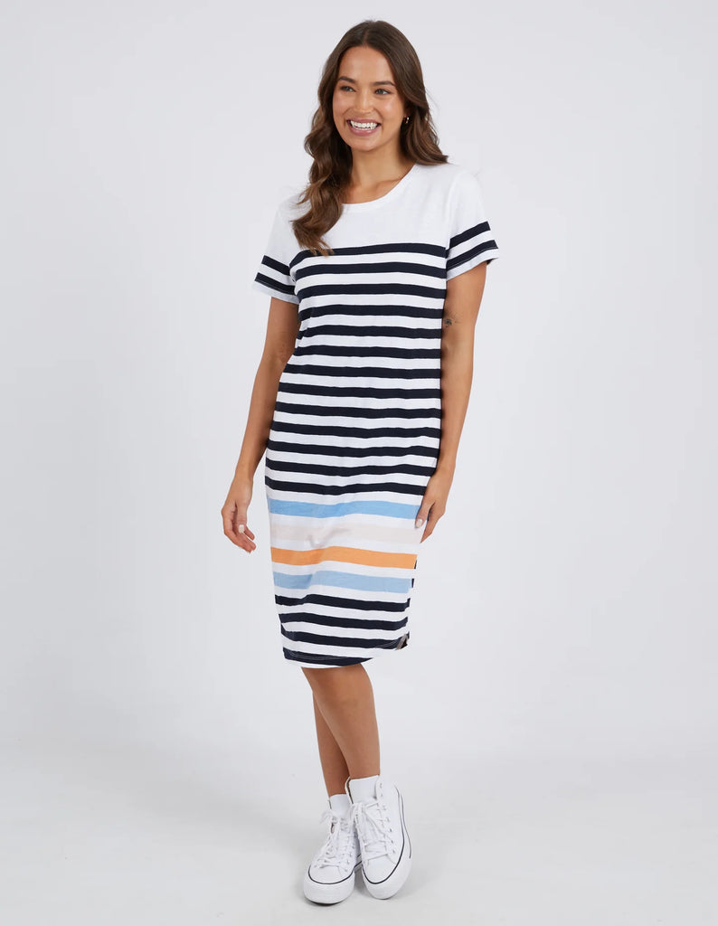 Ahead of Time Dress Navy & White Stripe by Elm is currently available at Rawspice Boutique, South West Rocks.