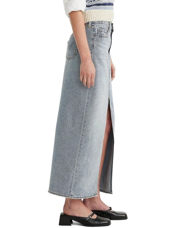 Ankle Column Denim Skirt by Levis is available at Rawspice Boutique, South West Rocks. 
