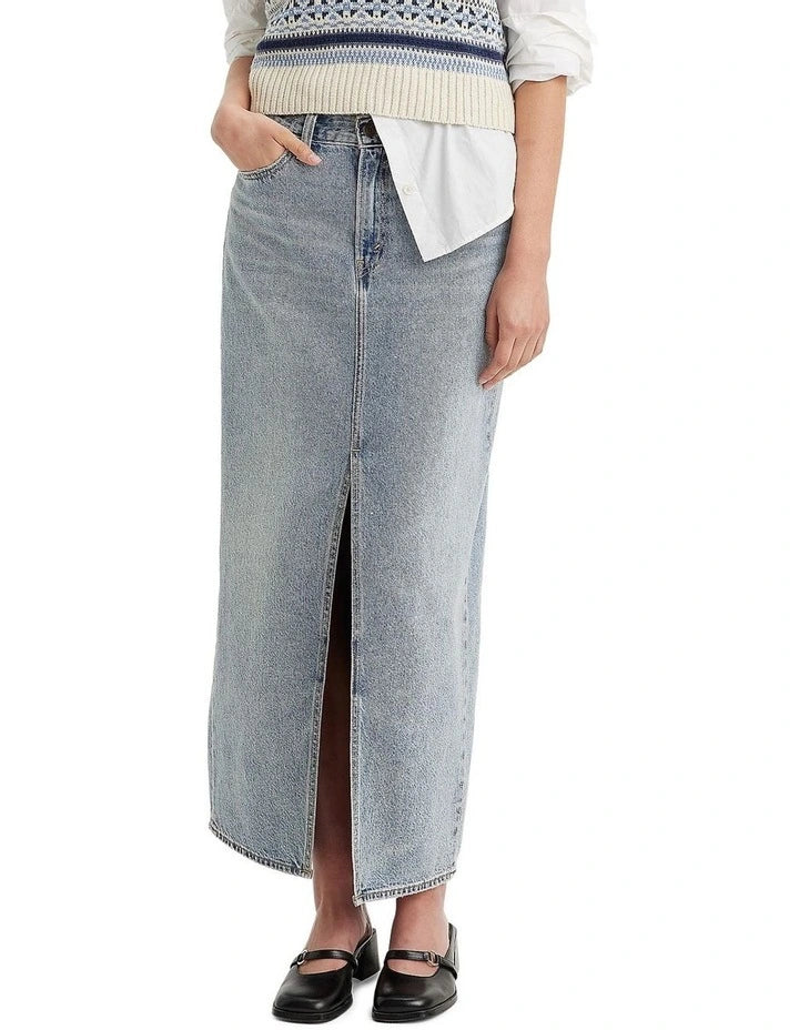 Ankle Column Denim Skirt by Levis is available at Rawspice Boutique, South West Rocks. 