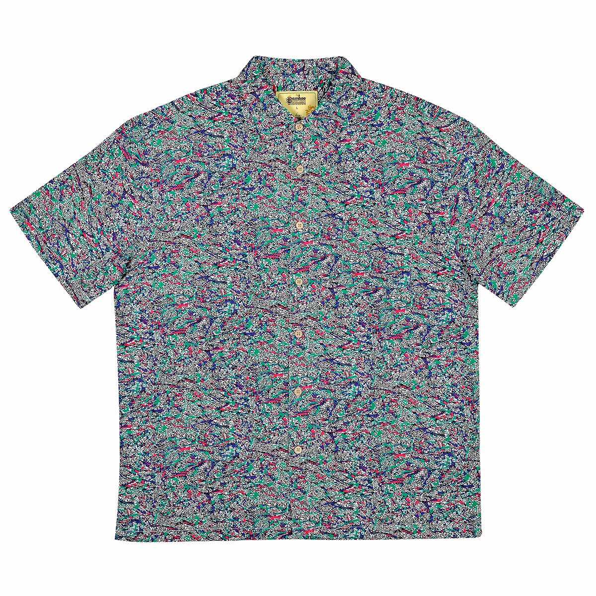 Men's Short Sleeve Bamboo Shirt - Emu Dreaming by Kingson Grange is available at Rawspice Boutique.