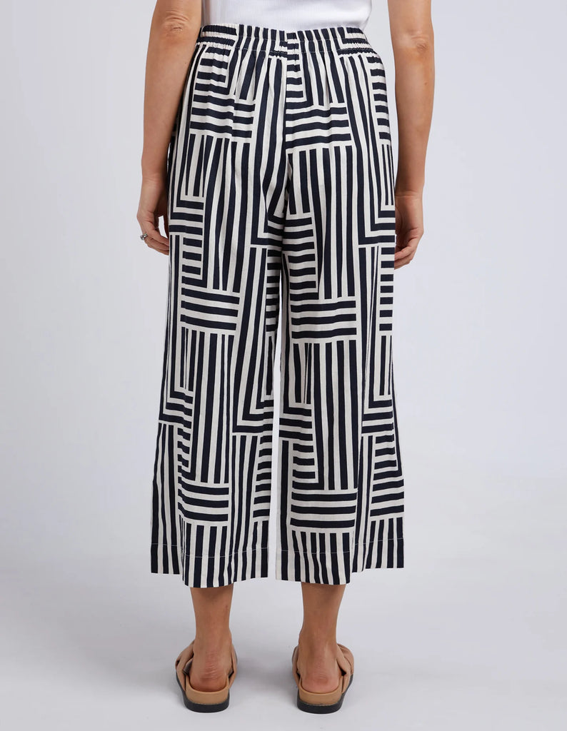 Bauhaus Pant Navy & Oatmeal Stripe by Elm is currently available at Rawspice Boutique, South West Rocks.