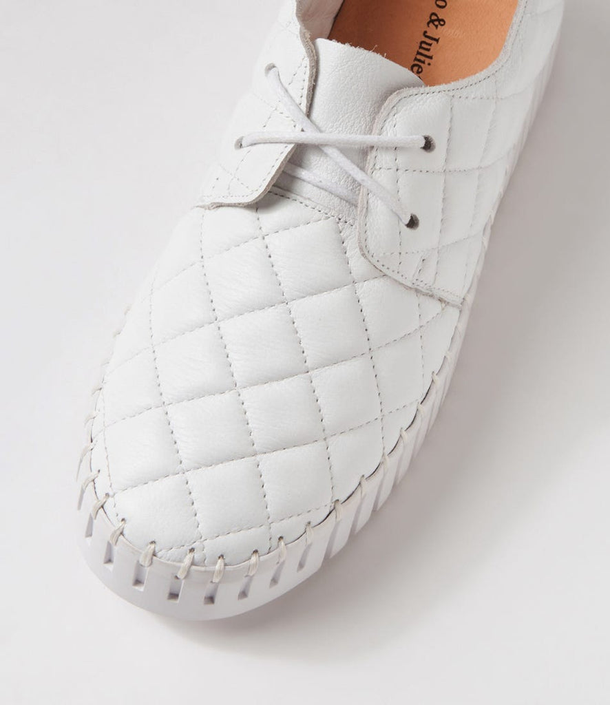 Beyza White Leather Sneakers by Django & Juliette are currently available at Rawspice Boutique, South West Rocks.
