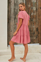 Bianca Mini Dress Pink by Buddha Wear is currently available from Rawspice Boutique, South West Rocks. 